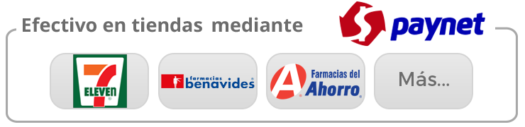 Efectivo en tiendas de conveniencia mediante Paynet